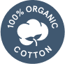 Made with 100% organic cotton