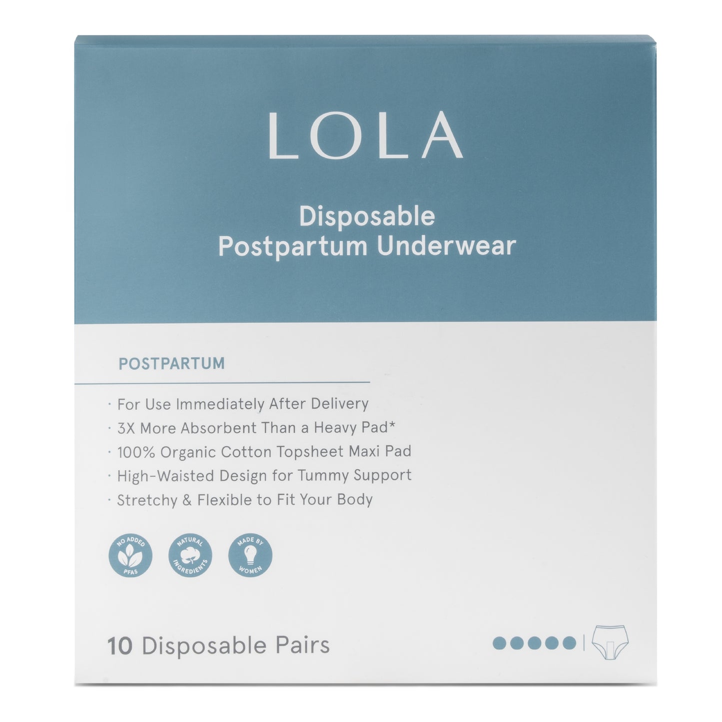 Organic Disposable Postpartum Underwear