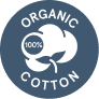 Made with 100% organic cotton