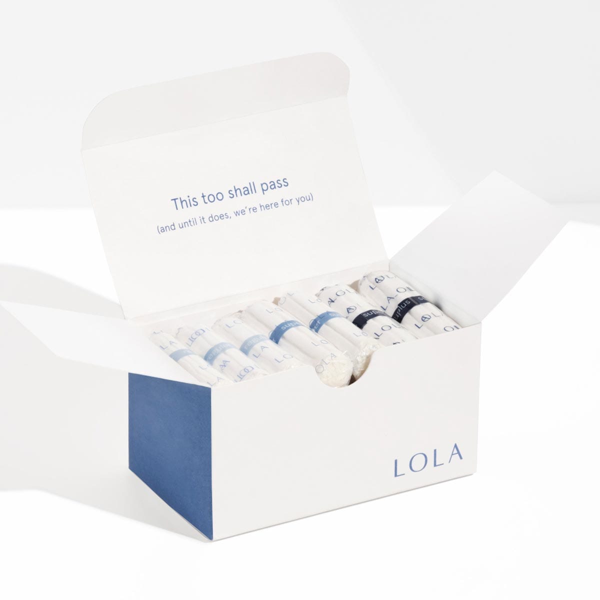 Non-applicator Tampons | Front view of Non-applicator Tampons packaging